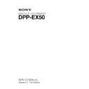 Sony DPP-EX50 (serv.man2) Service Manual