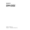 Sony DPP-EX50 Service Manual