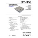 Sony DPP-FP50 Service Manual