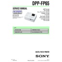 Sony DPP-FP65 Service Manual