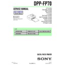 Sony DPP-FP70 Service Manual