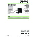 Sony DPP-FPHD1, DSC-T20HDPR, DSC-T70HDPR, DSC-W80HDPR Service Manual