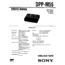 Sony DPP-M55 (serv.man3) Service Manual