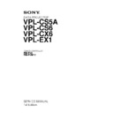 Sony RM-PJ2, RM-PJM12, VPL-CS5A, VPL-CS6, VPL-CX6, VPL-EX1 Service Manual