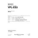 Sony RM-PJ4, VPL-ES3 (serv.man2) Service Manual
