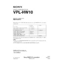 Sony RM-PJAW15, VPL-HW10 (serv.man2) Service Manual