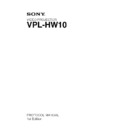 Sony RM-PJAW15, VPL-HW10 Service Manual