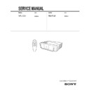 Sony RM-PJM1, VPL-CS1 Service Manual
