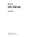 Sony RM-PJVW100, VPL-VW100 Service Manual