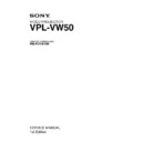 Sony RM-PJVW100, VPL-VW50 Service Manual
