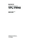 Sony RM-PJVW60, VPL-VW40 Service Manual