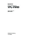 Sony RM-PJVW60, VPL-VW60 Service Manual