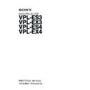 Sony VPL-ES3, VPL-ES4, VPL-EX3, VPL-EX4 Service Manual