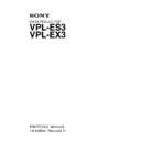 Sony VPL-ES3, VPL-EX3 Service Manual