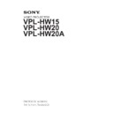 Sony VPL-HW15 Service Manual
