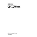 Sony VPL-VW200 Service Manual