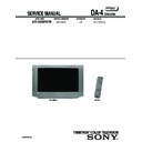 Sony KD-34XBR970 Service Manual
