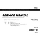 Sony KD-65X9505B Service Manual