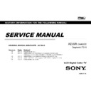 Sony KD-84X9000 Service Manual