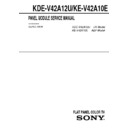 Sony KDE-V42A12U, KE-V42A10E Service Manual