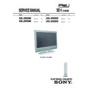 Sony KDL-20S2000, KDL-20S2020, KDL-20S2030 Service Manual