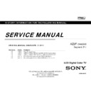 Sony KDL-22EX320, KDL-22EX325, KDL-26EX320, KDL-26EX321, KDL-26EX325, KDL-32EX421, KDL-32EX521, KDL-40EX521, KDL-46EX521 Service Manual