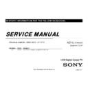 Sony KDL-22PX300 Service Manual