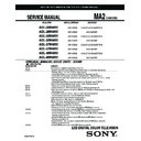 Sony KDL-26M4000, KDL-32M4000, KDL-37M4000, KDL-40M4000 Service Manual