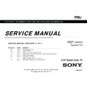 Sony KDL-32CX520, KDL-32CX521, KDL-32CX523, KDL-32CX525, KDL-40CX520, KDL-40CX521, KDL-40CX523, KDL-40CX525, KDL-46CX520, KDL-46CX525 Service Manual