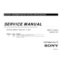 Sony KDL-32EX700, KDL-40EX700, KDL-46EX700, KDL-52EX700 Service Manual