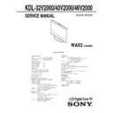 Sony KDL-32V2000, KDL-40V2000, KDL-46V2000 (serv.man2) Service Manual