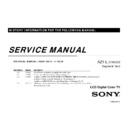 Sony KDL-40EX700, KDL-52EX700, KDL-60EX700 Service Manual