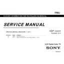 Sony KDL-40HX720, KDL-40HX723, KDL-40HX725, KDL-46HX720, KDL-46HX723, KDL-46HX725 Service Manual