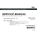 Sony KDL-40HX750, KDL-46HX750, KDL-55HX750 Service Manual