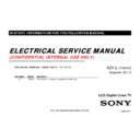 Sony KDL-40HX800, KDL-40HX803, KDL-40HX805, KDL-46HX800, KDL-46HX803, KDL-46HX805 (serv.man2) Service Manual