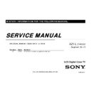 Sony KDL-40HX800, KDL-40HX803, KDL-40HX805, KDL-46HX800, KDL-46HX803, KDL-46HX805 Service Manual