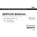 Sony KDL-40HX850, KDL-40HX853, KDL-40HX855, KDL-46HX850, KDL-46HX853, KDL-46HX855, KDL-55HX850, KDL-55HX853, KDL-55HX855 (serv.man2) Service Manual