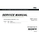 Sony KDL-40HX850, KDL-46HX850, KDL-55HX850 Service Manual