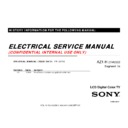 Sony KDL-40LX900, KDL-40LX903, KDL-40LX904, KDL-40LX905, KDL-52LX900, KDL-52LX904, KDL-52LX905, KDL-60LX900, KDL-60LX903, KDL-60LX905 (serv.man2) Service Manual