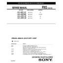 Sony KDL-40VL130, KDL-52W3000, KDL-52WL130, KDL-52WL135 Service Manual