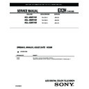 Sony KDL-40W5100, KDL-46W5100, KDL-52W5100 Service Manual