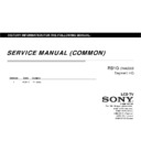 Sony KDL-40W900A, KDL-40W905A, KDL-46W900A, KDL-46W904A, KDL-46W905A, KDL-55W900A, KDL-55W904A, KDL-55W905A Service Manual