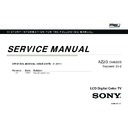 Sony KDL-46HX820 Service Manual