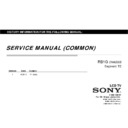 Sony KDL-46W950A, KDL-46W954A, KDL-46W955A, KDL-46W957A, KDL-55W950A, KDL-55W954A, KDL-55W955A, KDL-55W957A Service Manual