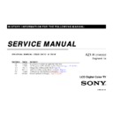 Sony KDL-52LX900, KDL-60LX900 Service Manual