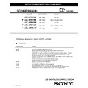 Sony KDL-52V4100, KDL-52W4100, KDL-52WL140 Service Manual