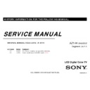 Sony KDL-55NX810, KDL-55NX813, KDL-55NX815 Service Manual