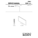 Sony KDL-70X4500 (serv.man2) Service Manual