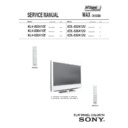 Sony KDL-S23A12U, KDL-S26A12U, KDL-S32A12U, KLV-S23A10E, KLV-S26A10E, KLV-S32A10E Service Manual