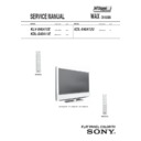 Sony KDL-S40A11E, KDL-S40A12U, KLV-S40A10E Service Manual